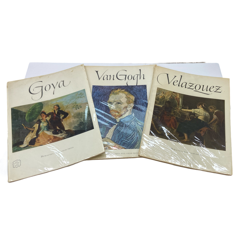 3 Vintage 1953 Abram Art Treasures Books